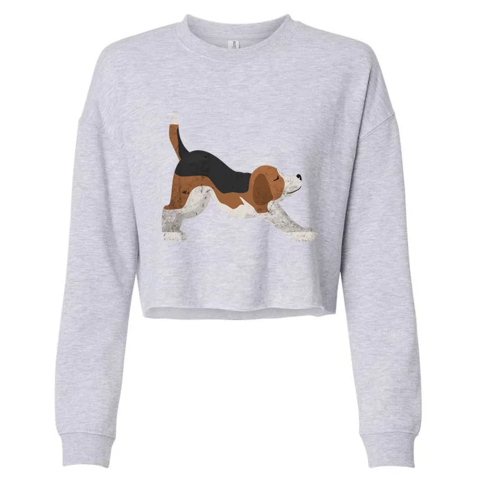 Yoga Lover Mindfulness Spiritual Dog Pose Meditation Meaningful Gift Cropped Pullover Crew