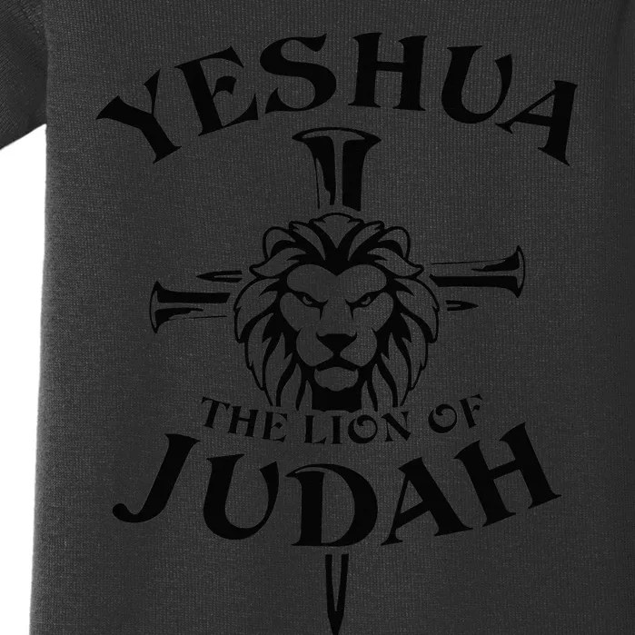 Yeshua Lion Of Judah Bible Verse Christian Faith Religious Baby Bodysuit