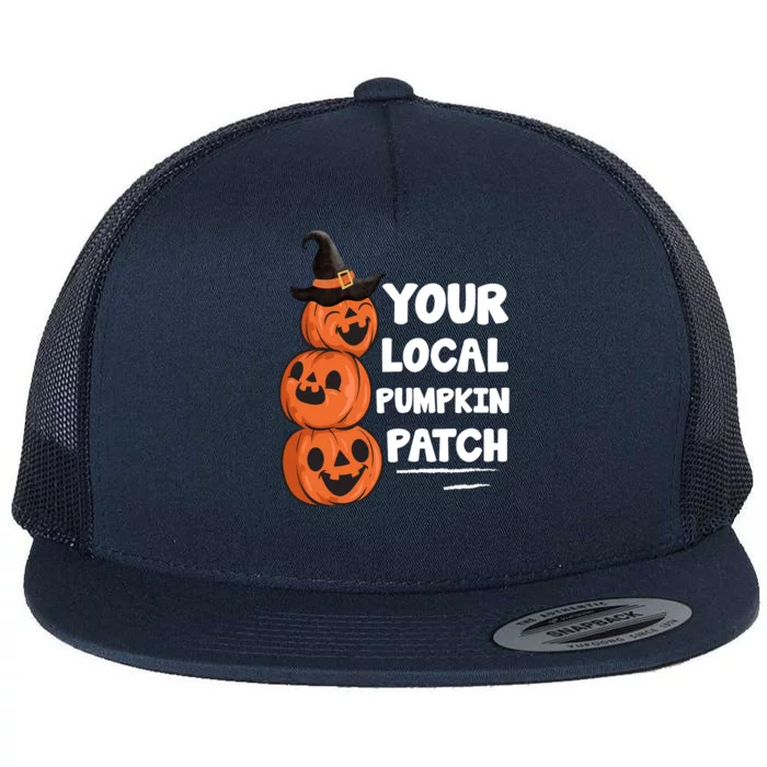 Your Local Pumpkin Patch Halloween Flat Bill Trucker Hat