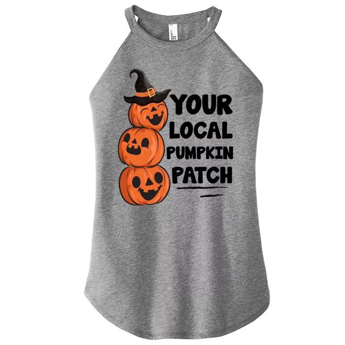 Your Local Pumpkin Patch Halloween Women’s Perfect Tri Rocker Tank