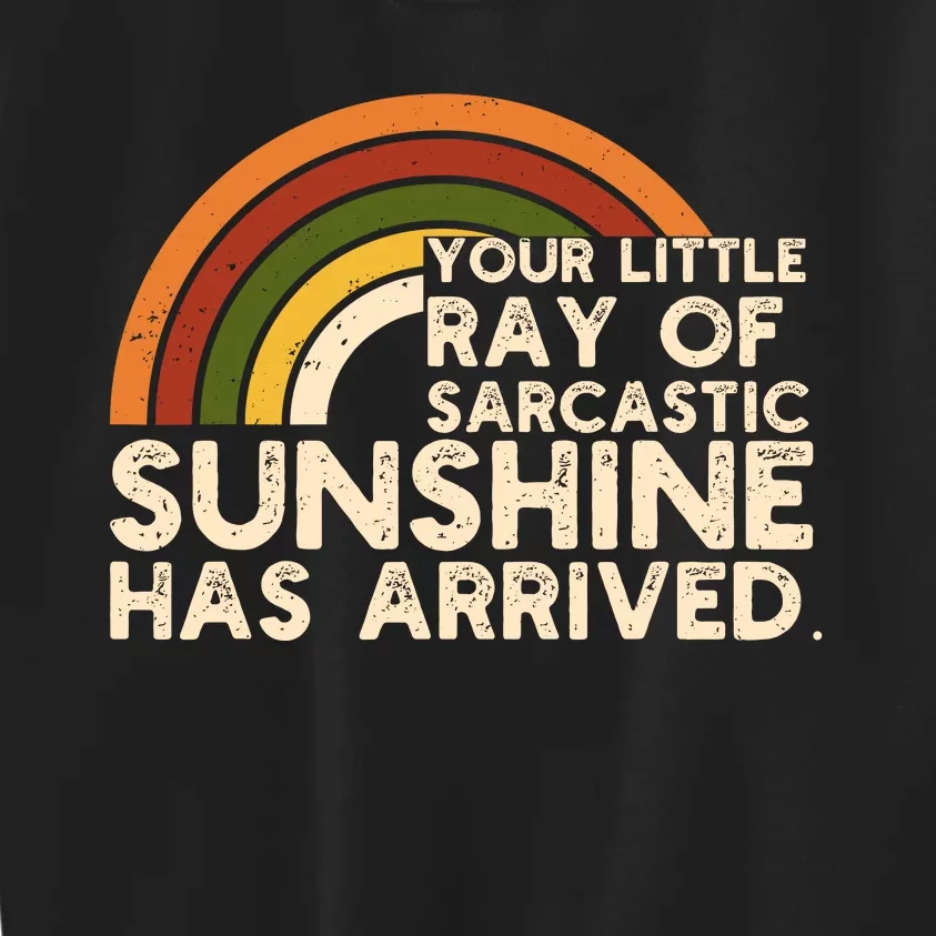 Your Little Ray Of Sarcastic Sunshine Has Arrived Kids Sweatshirt