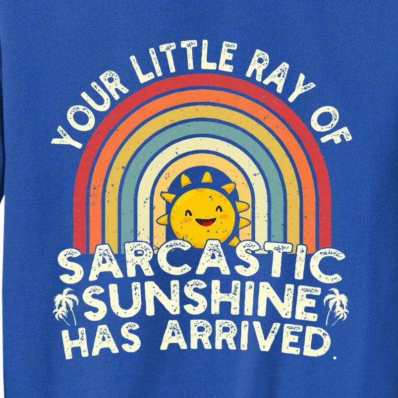 Your Little Ray Of Sarcastic Sunshine Has Arrived Funny Sweatshirt