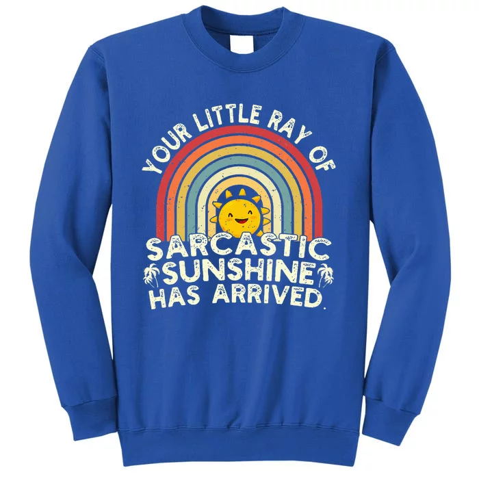 Your Little Ray Of Sarcastic Sunshine Has Arrived Funny Sweatshirt