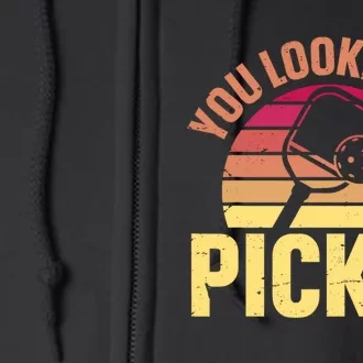 You Lookin To Pickle Funny Pickleball Lovers Full Zip Hoodie