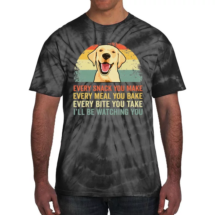 Yellow Labrador T Lab Dad Yellow Labrador Retriever Tie-Dye T-Shirt