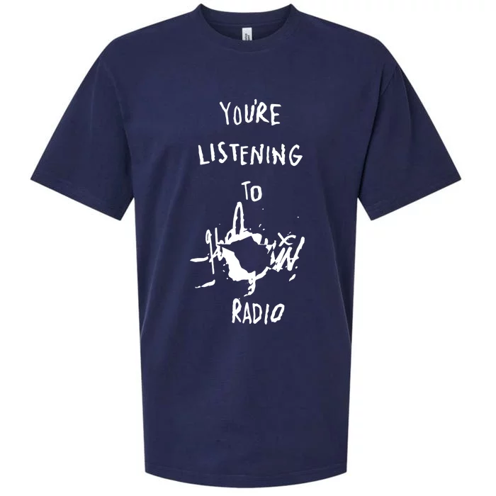 YouRe Listening To Harlequin Radio Sueded Cloud Jersey T-Shirt