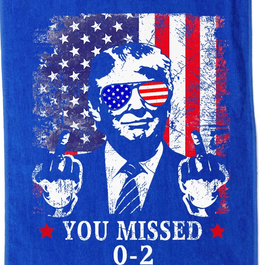 You Missed 02 Trump 2024 Political Satire American Flag Platinum Collection Golf Towel