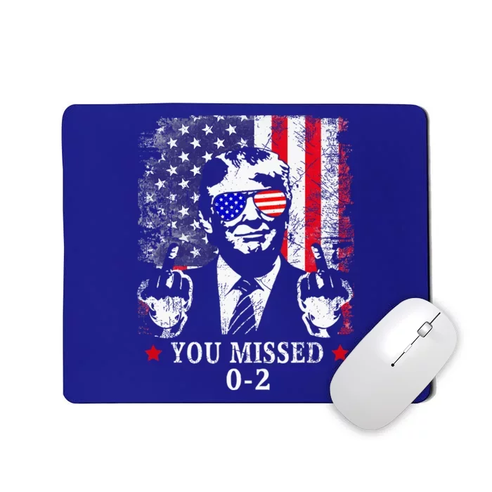 You Missed 02 Trump 2024 Political Satire American Flag Mousepad