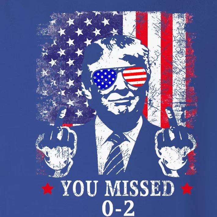 You Missed 02 Trump 2024 Political Satire American Flag Toddler Long Sleeve Shirt