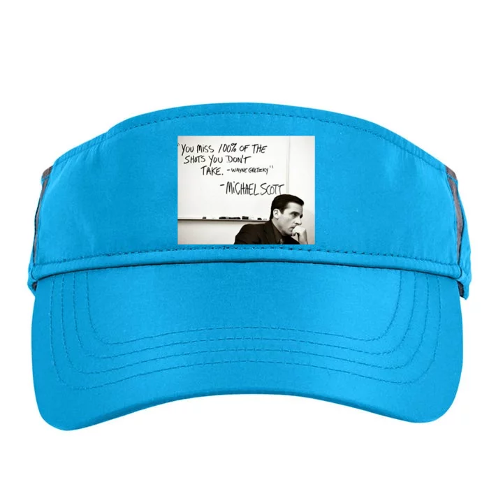 You Miss 100 Of The Shots You Don&X27;T Take. Wayne Gretzky. Michael Scott Adult Drive Performance Visor