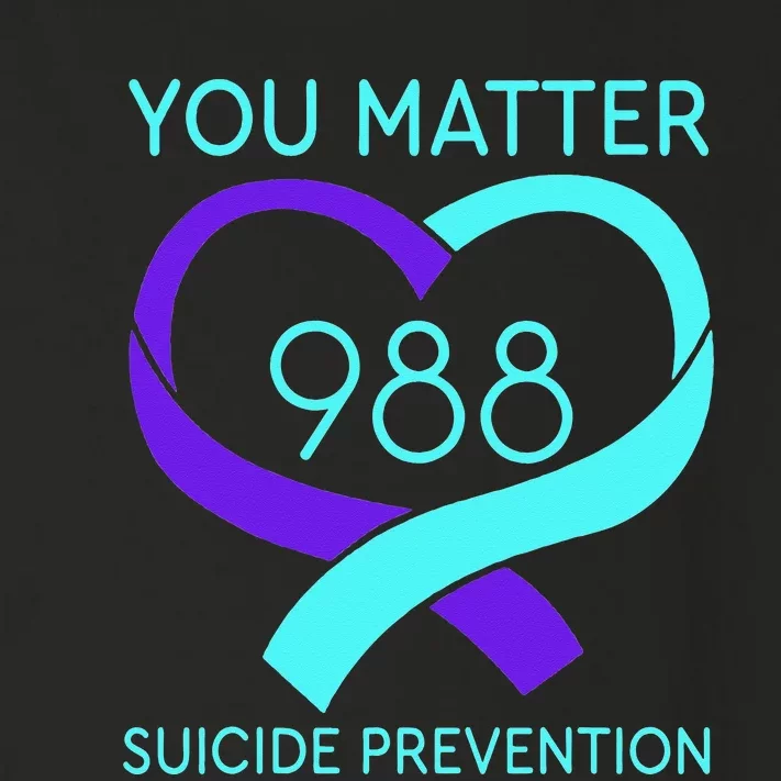 You Matter 988 Suicide Prevention Awaremess Heart Toddler Long Sleeve Shirt