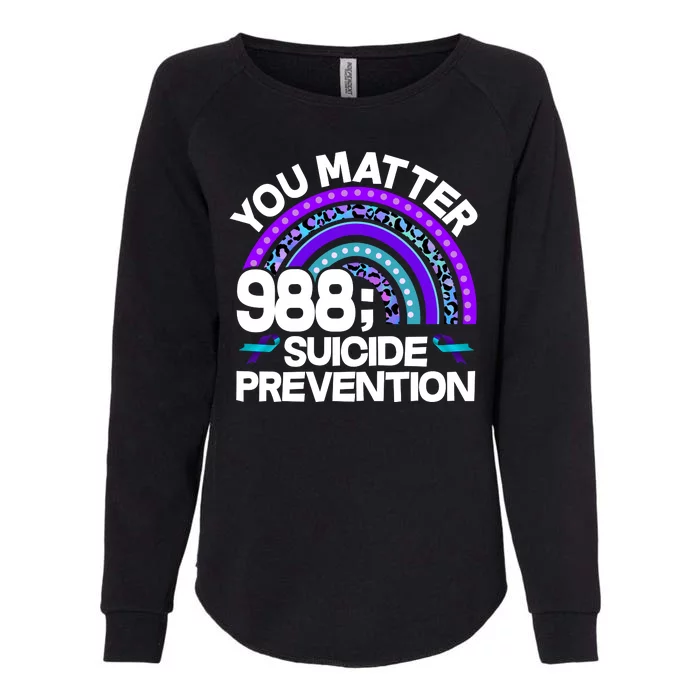 You Matter 988 Semicolon Suicide Prevention Womens California Wash Sweatshirt