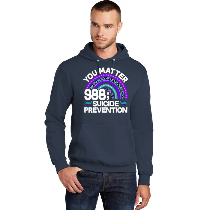 You Matter 988 Semicolon Suicide Prevention Hoodie