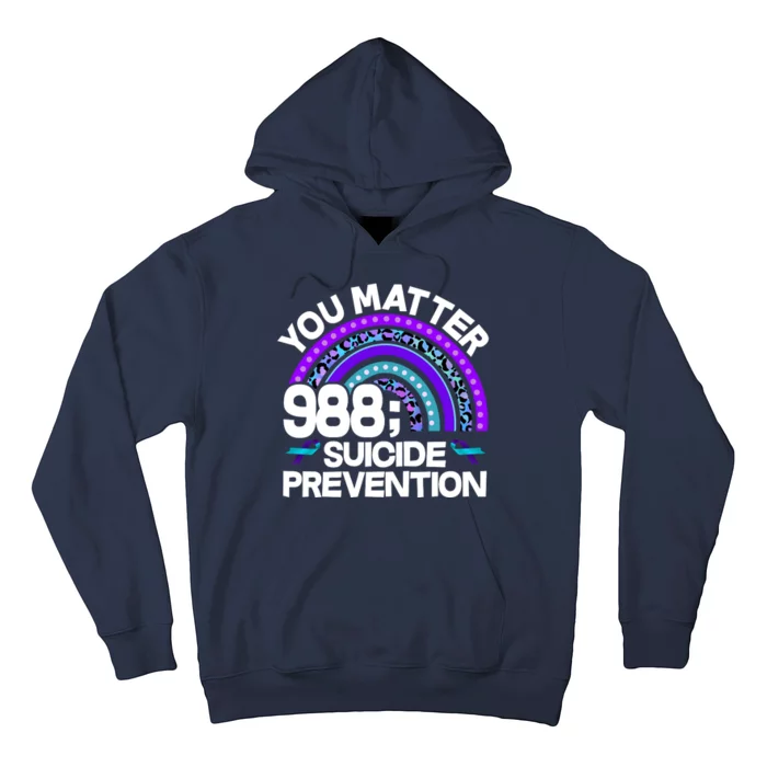 You Matter 988 Semicolon Suicide Prevention Hoodie