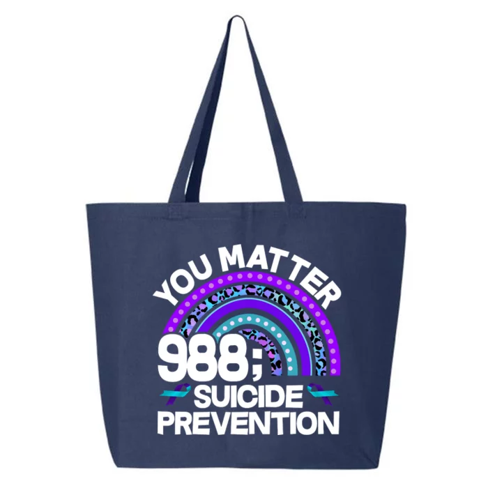 You Matter 988 Semicolon Suicide Prevention 25L Jumbo Tote