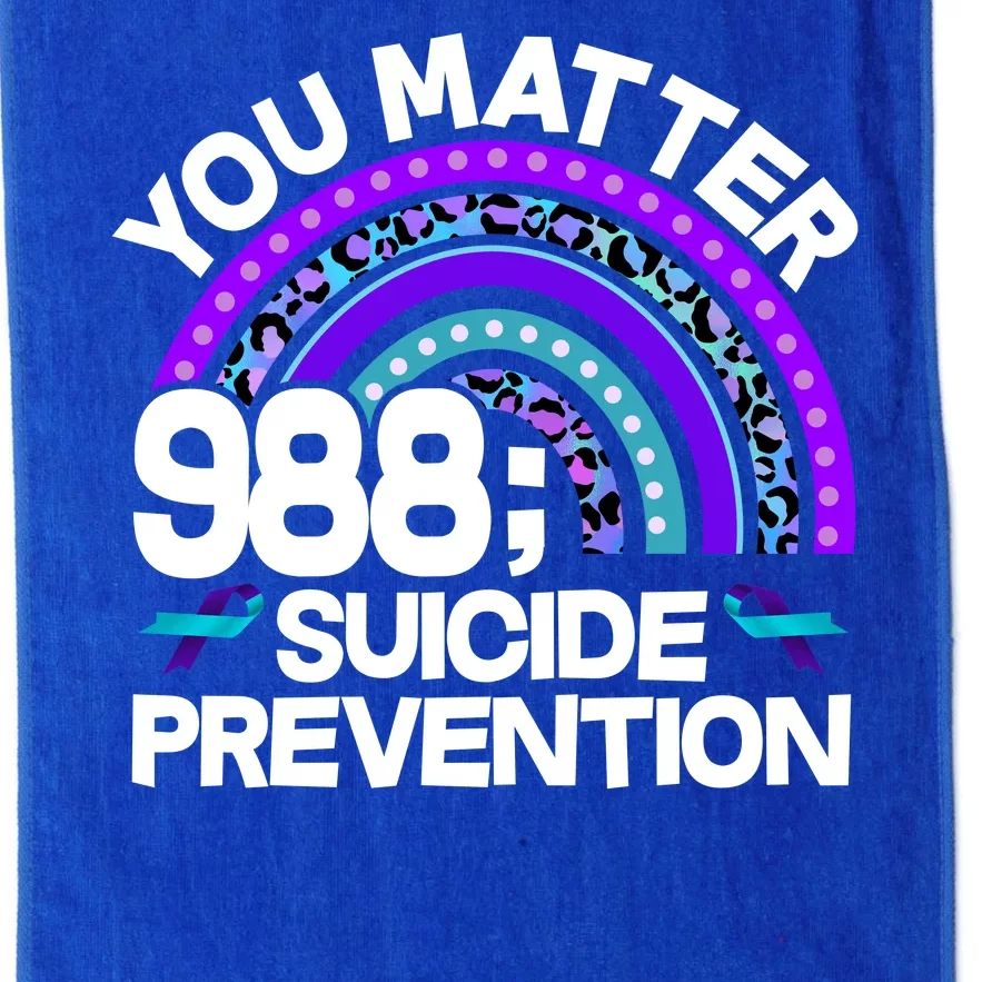 You Matter 988 Semicolon Suicide Prevention Platinum Collection Golf Towel