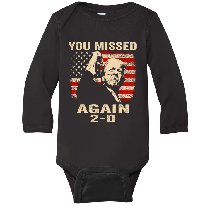 You Missed Again Baby Long Sleeve Bodysuit