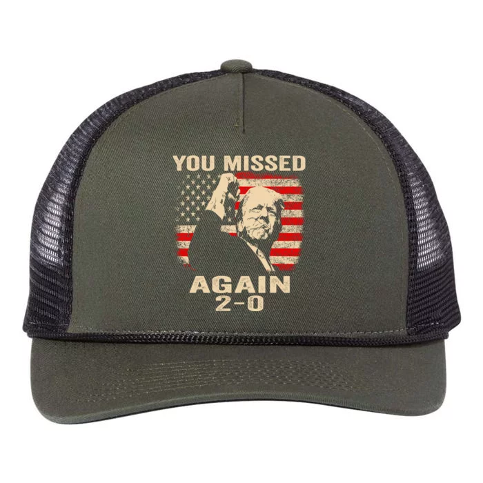 You Missed Again Retro Rope Trucker Hat Cap