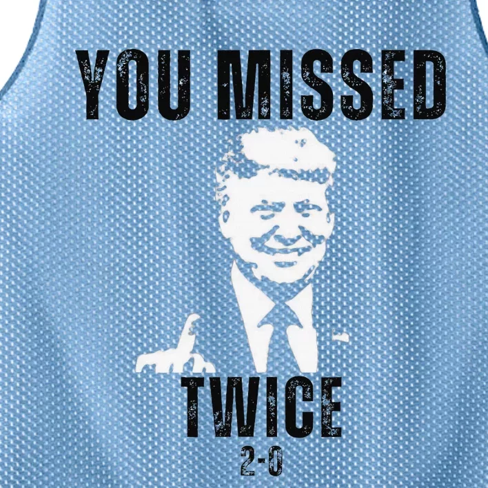 You Missed Again You Missed Me Twice Shot Republican Pro Mesh Reversible Basketball Jersey Tank