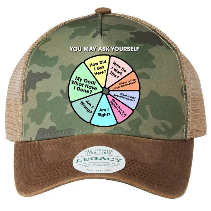 You May Ask Yourself Classic 80s Pop Music Retro Pie Chart Gift Legacy Tie Dye Trucker Hat