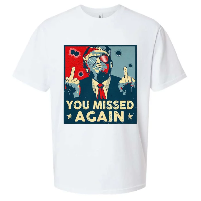 You Missed Again You Missed 2.0 U Flag Sueded Cloud Jersey T-Shirt