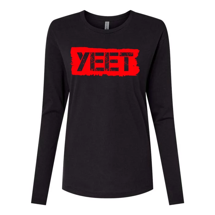 Yeet Meme Army Stamp Style Womens Cotton Relaxed Long Sleeve T-Shirt