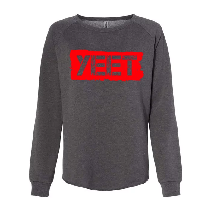 Yeet Meme Army Stamp Style Womens California Wash Sweatshirt