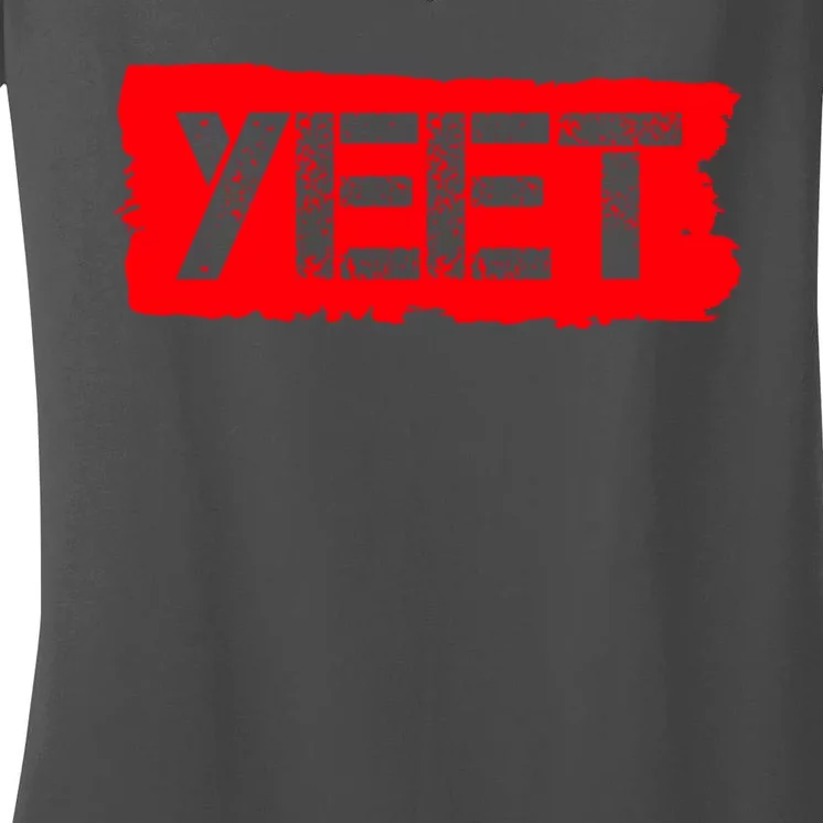 Yeet Meme Army Stamp Style Women's V-Neck T-Shirt