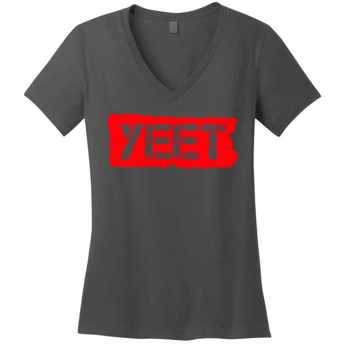 Yeet Meme Army Stamp Style Women's V-Neck T-Shirt