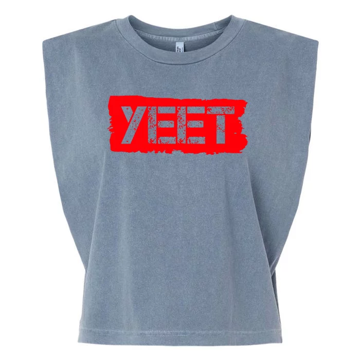 Yeet Meme Army Stamp Style Garment-Dyed Women's Muscle Tee