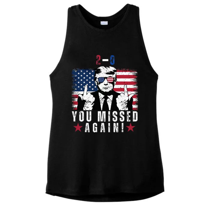 You Missed Again 20 Ladies Tri-Blend Wicking Tank