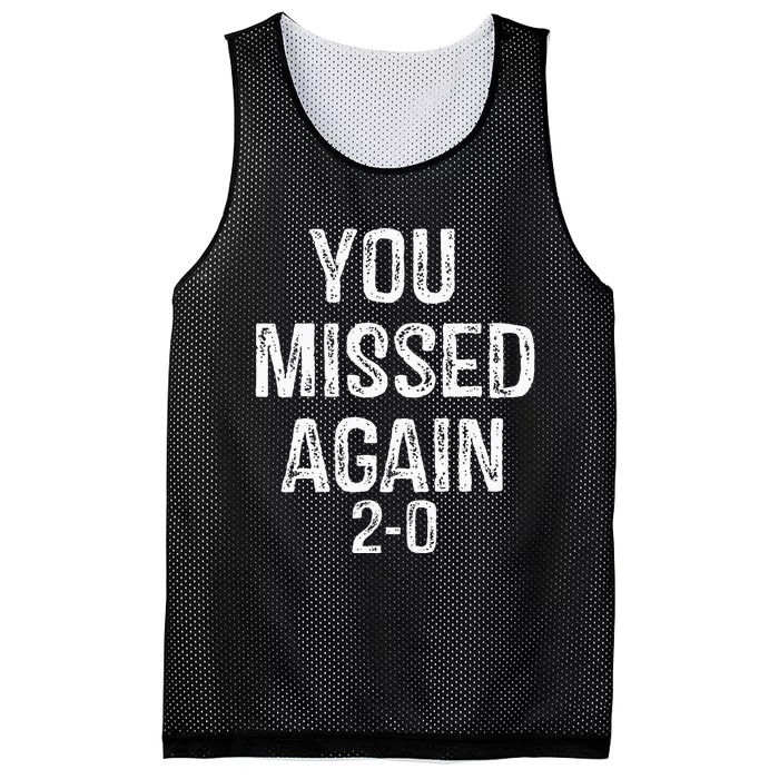 You Missed Again 02 Mesh Reversible Basketball Jersey Tank