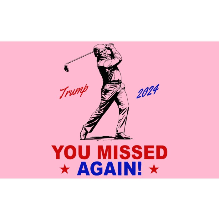 You Missed Again Trump Golf Bumper Sticker