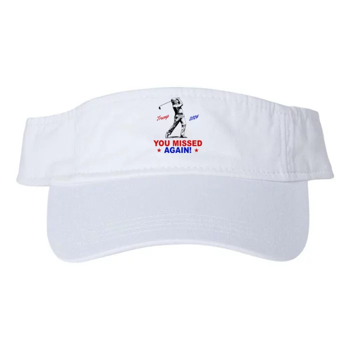 You Missed Again Trump Golf Valucap Bio-Washed Visor