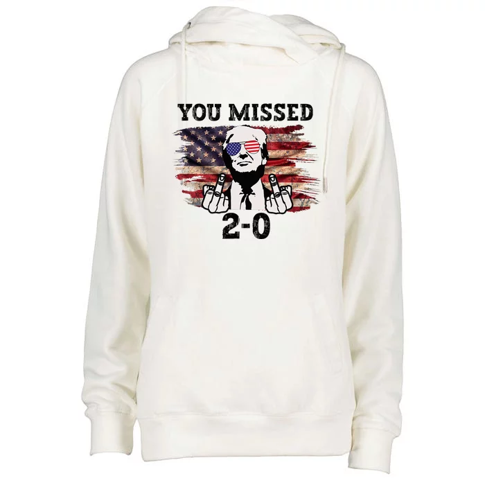 You Missed Again You Missed Womens Funnel Neck Pullover Hood