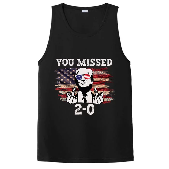 You Missed Again Us Flag You Missed 20 You Missed Twice Performance Tank