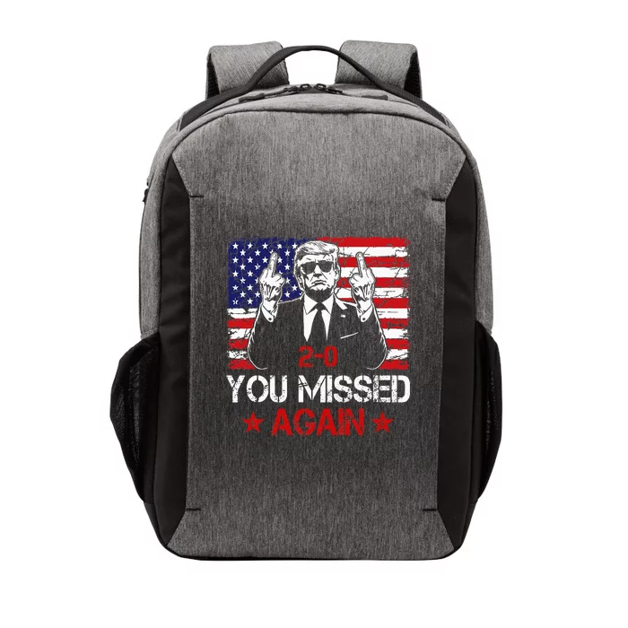 You Missed Again Trump 2024 Election Us Flag Vector Backpack