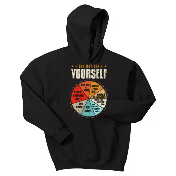 You May Ask Yourself 80s Old School Audiotape Vintage Disco Kids Hoodie