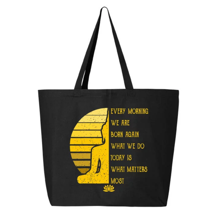 Yoga Meditation Buddha Gift Yoga Teacher 25L Jumbo Tote