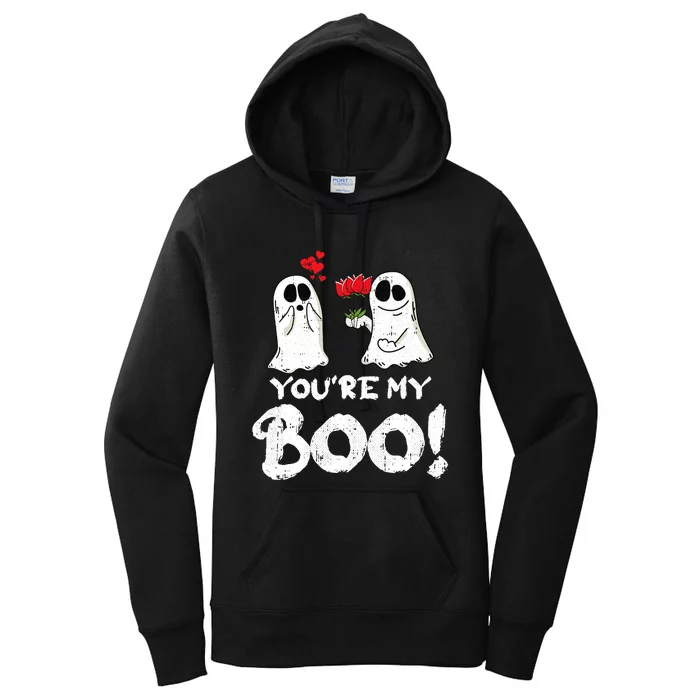 Youre My Boo Lazy Halloween Costume Funny Ghost Couple Women's Pullover Hoodie