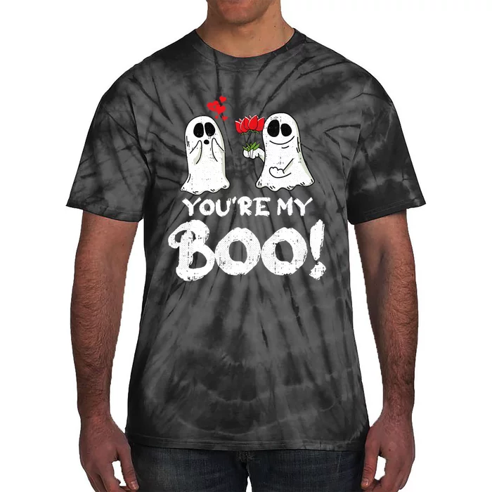 Youre My Boo Lazy Halloween Costume Funny Ghost Couple Tie-Dye T-Shirt