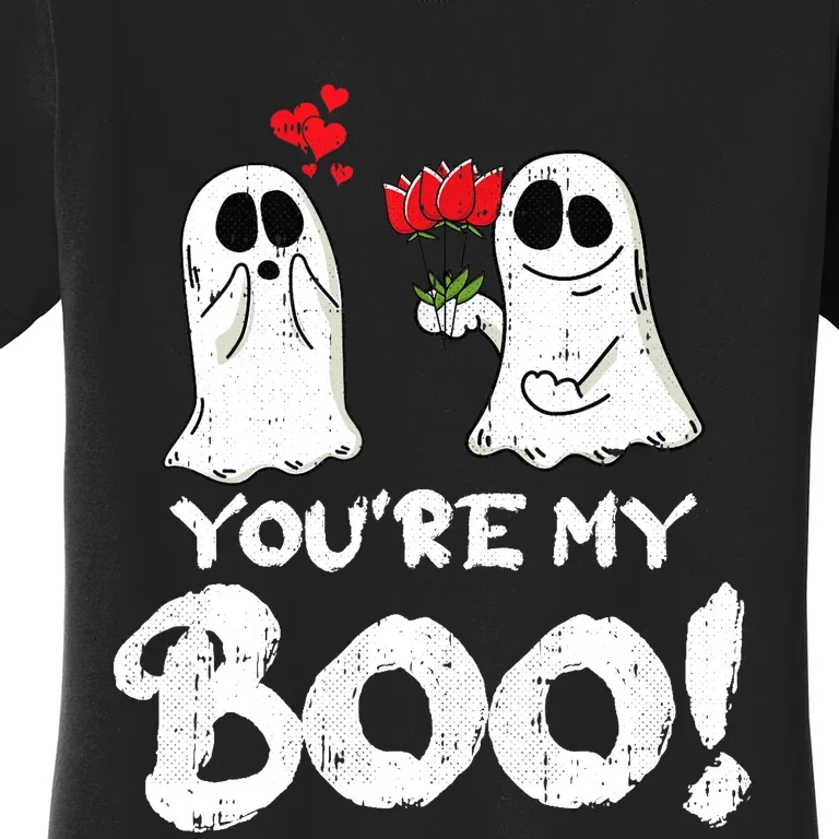 Youre My Boo Lazy Halloween Costume Funny Ghost Couple Women's T-Shirt