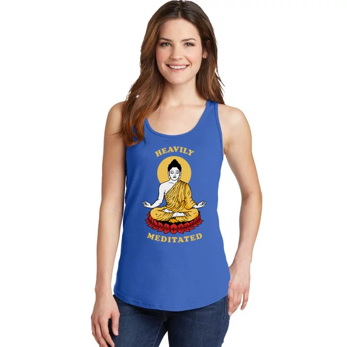 Yoga Meditation Buddha Zen Gift Heavily Meditated Ladies Essential Tank