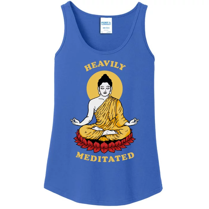 Yoga Meditation Buddha Zen Gift Heavily Meditated Ladies Essential Tank