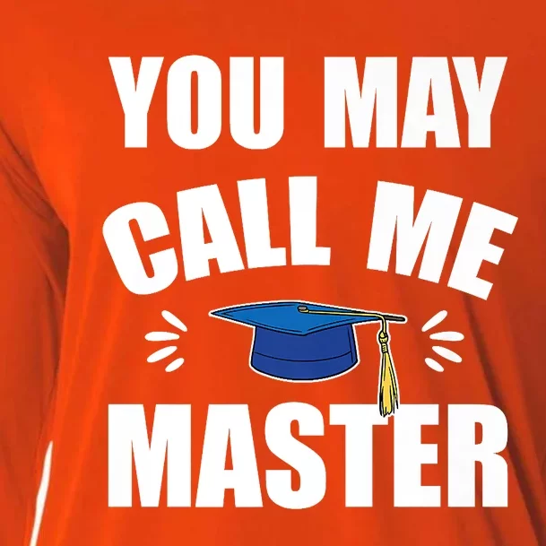 You May Call Me Master University College Graduation Premium Cooling Performance Long Sleeve Crew