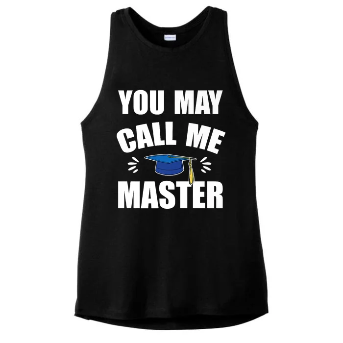 You May Call Me Master University College Graduation Premium Ladies Tri-Blend Wicking Tank