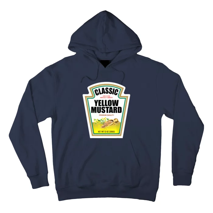 Yellow Mustard Condiment Group Halloween Costume Hoodie