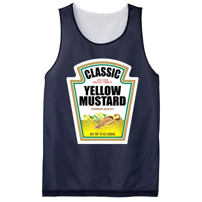 Yellow Mustard Condiment Group Halloween Costume Mesh Reversible Basketball Jersey Tank