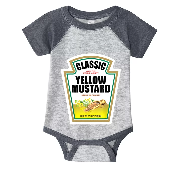 Yellow Mustard Condiment Group Halloween Costume Infant Baby Jersey Bodysuit