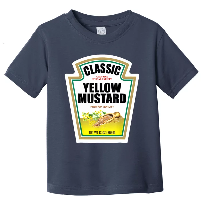 Yellow Mustard Condiment Group Halloween Costume Toddler T-Shirt